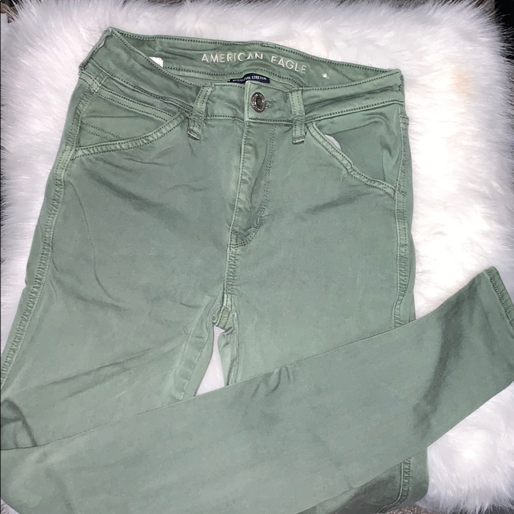 Army Green skinny jeans/Jeggings